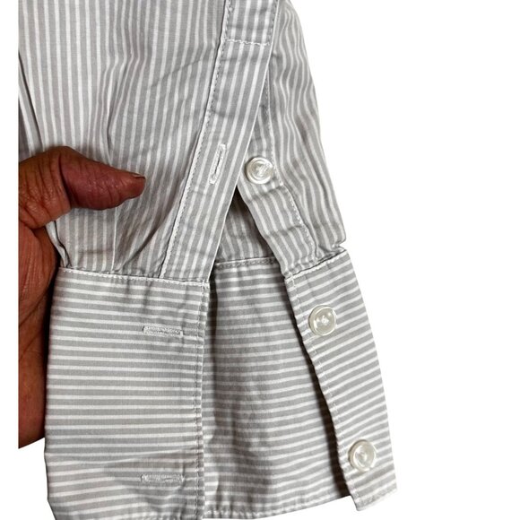 A New Day Size S  Striped Button-Up Shirt La Vida Bella Graphic - Picture 6 of 12